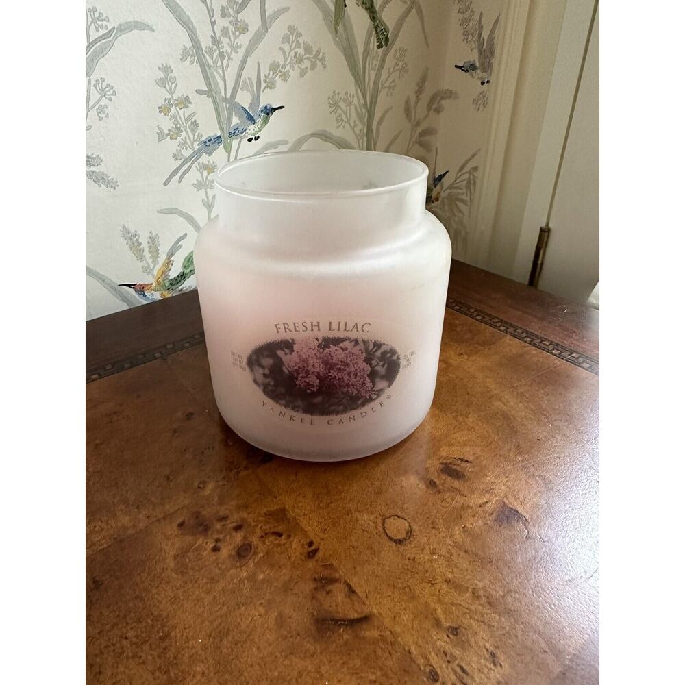 Yankee Candle 14.5 Oz RARE Fresh Lilac Retired 80% Left No Lid